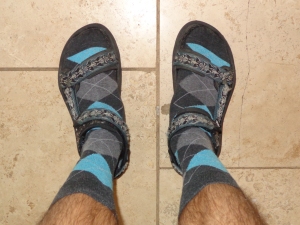 Plaid Socks with Sandals